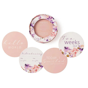 Reversible Milestone Cards (Large): Blushing Beauty & Musk Pink