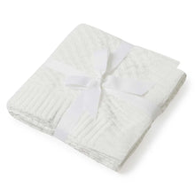 Load image into Gallery viewer, Diamond Knit Baby Blanket - White