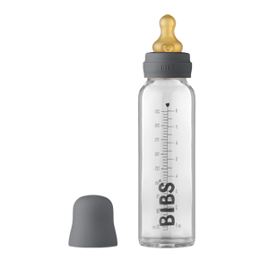 BIBS Baby Glass Bottle Complete Set 225ml - Iron