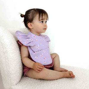 Snuggle Bib (Waterproof): Lilac Bloom