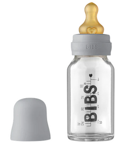 BIBS Baby Glass Bottle Complete Set 110ml - Cloud