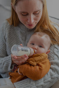 BIBS Baby Glass Bottle Complete Set 225ml - Iron