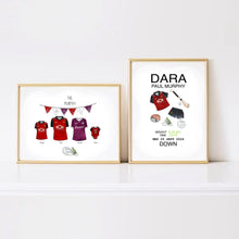 Load image into Gallery viewer, Framed GAA Family Print - Personalised