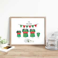 Load image into Gallery viewer, Framed GAA Family Print - Personalised