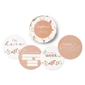 Reversible Milestone Cards : Butterfly and Pink Sands