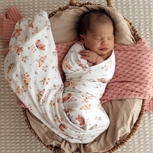 Load image into Gallery viewer, Jersey Baby Wrap &amp; Bow Set: Butterfly