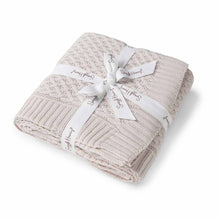 Load image into Gallery viewer, Diamond Knit Baby Blanket - Warm Grey