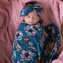 Load image into Gallery viewer, Jersey Baby Wrap &amp; Bow Set: Belle