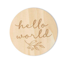 Load image into Gallery viewer, Reversible Wooden Milestone Cards: Gumleaf