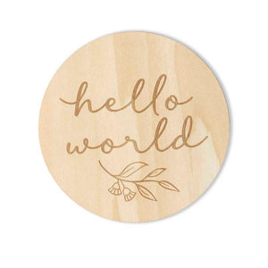 Reversible Wooden Milestone Cards: Gumleaf