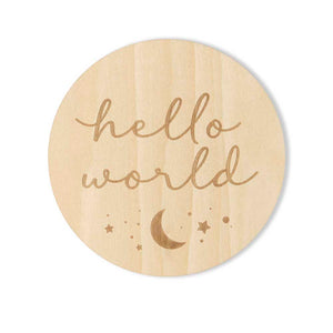 Reversible Wooden Milestone Cards: Sun & Moon