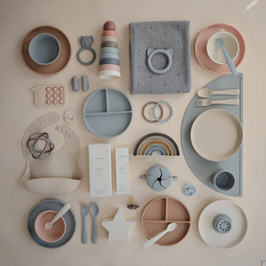 Classic Silicone Plate - Powder Blue