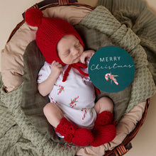 Load image into Gallery viewer, Candy Cane Reversible Single Milestone Card