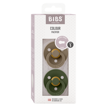Load image into Gallery viewer, BIBS Colour - Dark Oak &amp; Hunter Green (Twin Pack)
