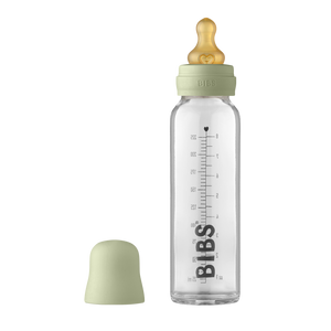 BIBS Baby Glass Bottle Complete Set 225ml - Sage