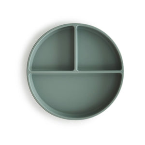 Stay-Put Silicone Plate - Cambridge Blue
