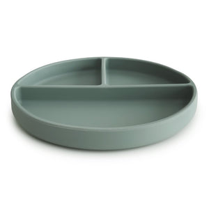Stay-Put Silicone Plate - Cambridge Blue