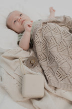 Load image into Gallery viewer, Wavy Knit Baby Blanket - Vanilla