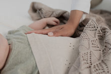 Load image into Gallery viewer, Wavy Knit Baby Blanket - Vanilla
