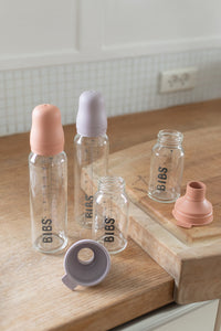BIBS Baby Glass Bottle Complete Set 110ml - Mauve