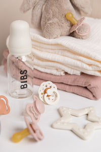 BIBS Baby Glass Bottle Complete Set 225ml - Ivory