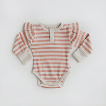 Load image into Gallery viewer, Rose Stripe Bodysuit (Long Sleeve)