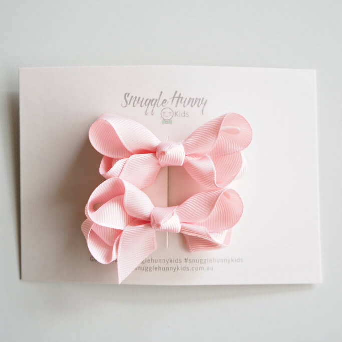 Bow Clips: Light Pink