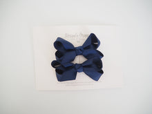 Load image into Gallery viewer, Bow Clips: Navy