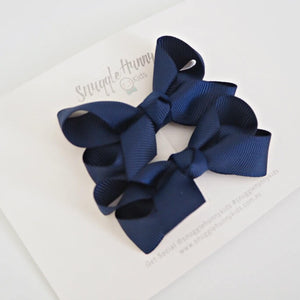 Bow Clips: Navy
