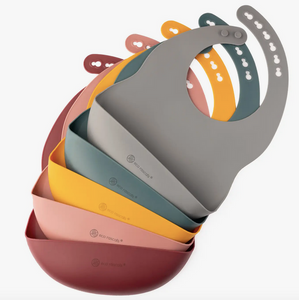 Silicone 'Catch-It-All' Bib - Mustard