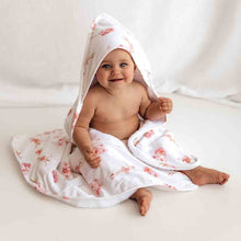 Load image into Gallery viewer, Organic Hooded Baby Towel - Ballerina