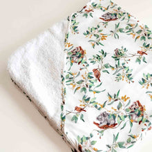 Load image into Gallery viewer, Organic Hooded Baby Towel - Eucalyptus
