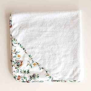 Organic Hooded Baby Towel - Eucalyptus
