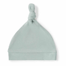 Load image into Gallery viewer, Knotted Beanie: Sage Ribbed