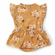 Load image into Gallery viewer, Organic Dress - Golden Flower