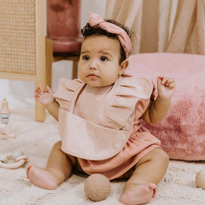 Snuggle Bib (Waterproof): Dusty Rose