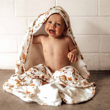 Load image into Gallery viewer, Organic Hooded Baby Towel - Dino