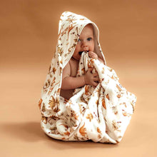Load image into Gallery viewer, Organic Hooded Baby Towel - Dino