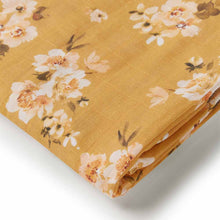 Load image into Gallery viewer, Organic Muslin Wrap: Golden Flower