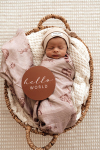 Organic Muslin Wrap: Woodland