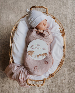 Organic Muslin Wrap: Woodland