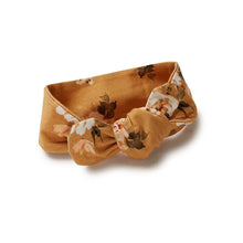 Load image into Gallery viewer, Topknot Headband: Golden Flower