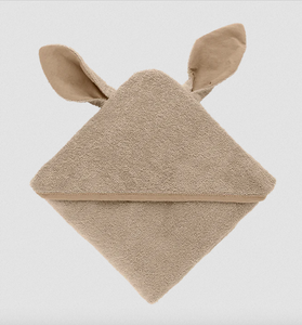 Kangaroo Hoodie Towel Baby - Vanilla