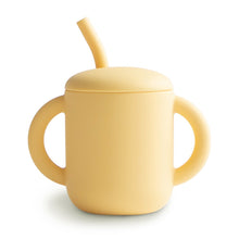 Load image into Gallery viewer, Silicone Training Cup &amp; Straw - Pale Daffodil