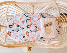 Load image into Gallery viewer, Bassinet Sheet / Change Pad Cover: Rainbow