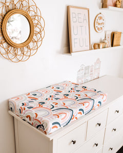 Bassinet Sheet / Change Pad Cover: Rainbow