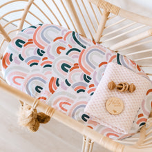 Load image into Gallery viewer, Bassinet Sheet / Change Pad Cover: Rainbow