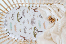 Load image into Gallery viewer, Bassinet Sheet / Change Pad Cover: Safari