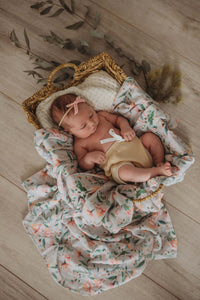 Organic Muslin Wrap: Wattle