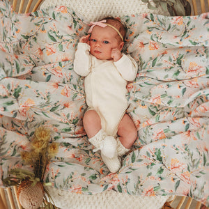 Organic Muslin Wrap: Wattle